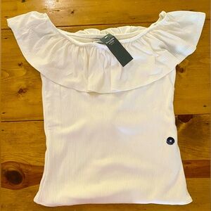 A&F white jumpsuit size medium